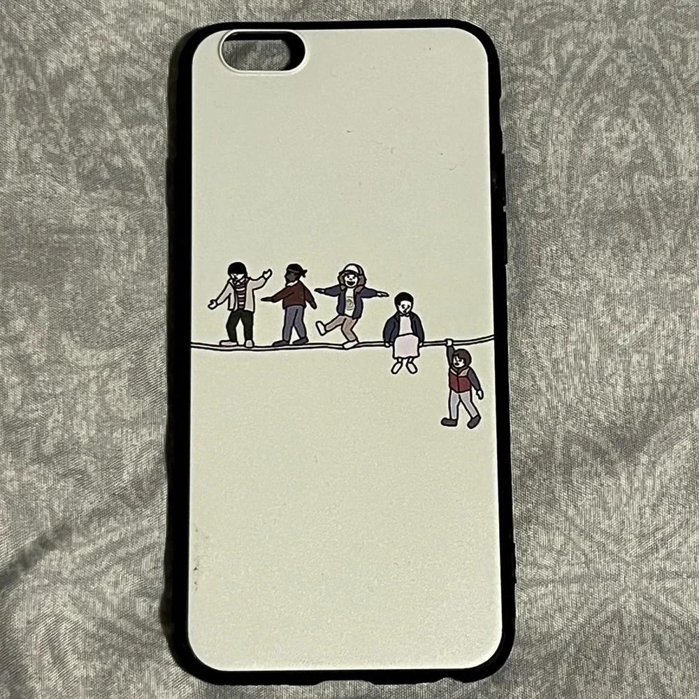 Stranger Things Walking On Rope iPhone 6/6S Phone Bumper Cover Otterbox